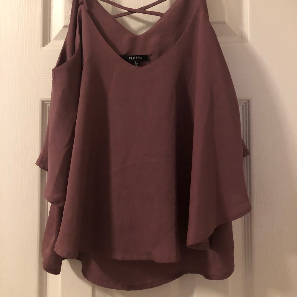 Papaya Dark Pink Flowy Tank